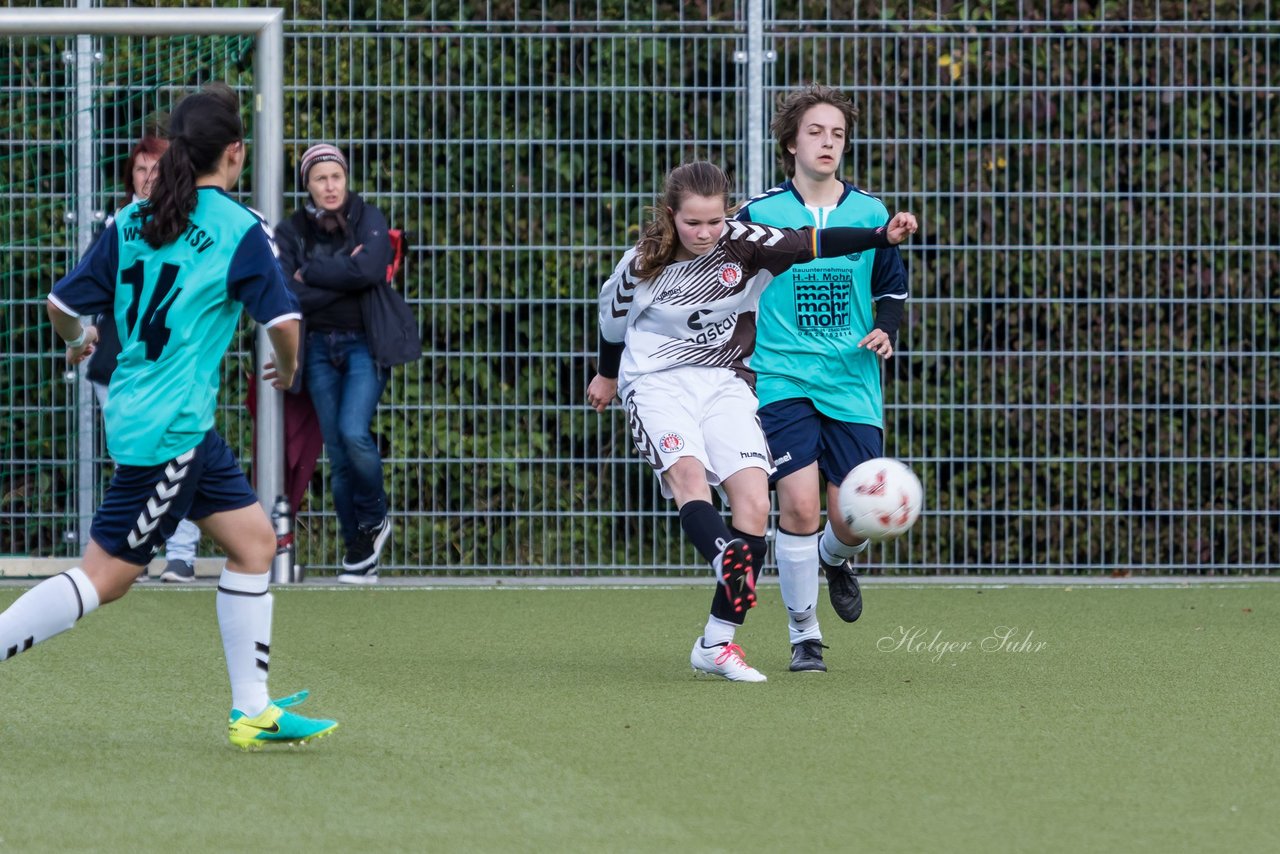 Bild 222 - B-Juniorinnen Wedel - St. Pauli : Ergebnis: 1:2